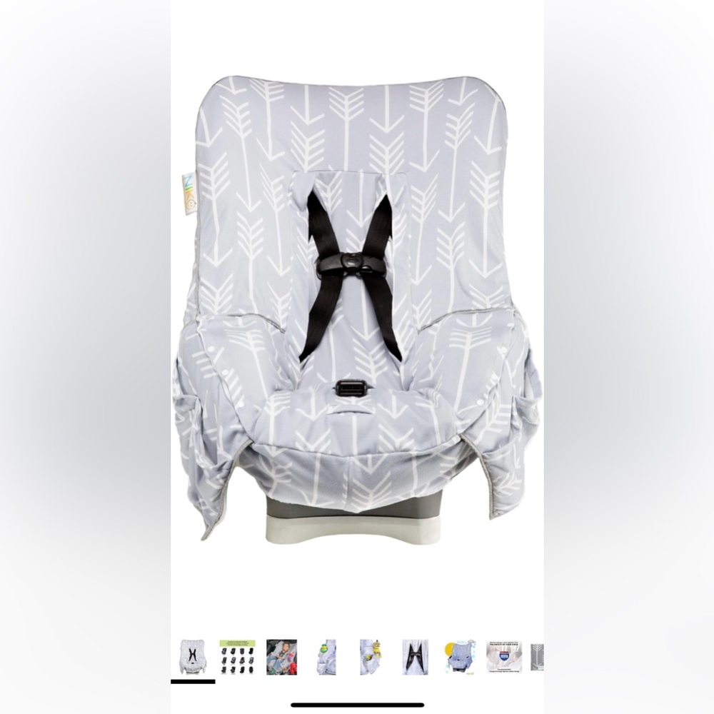 Car seat cover and liner bundle of 2